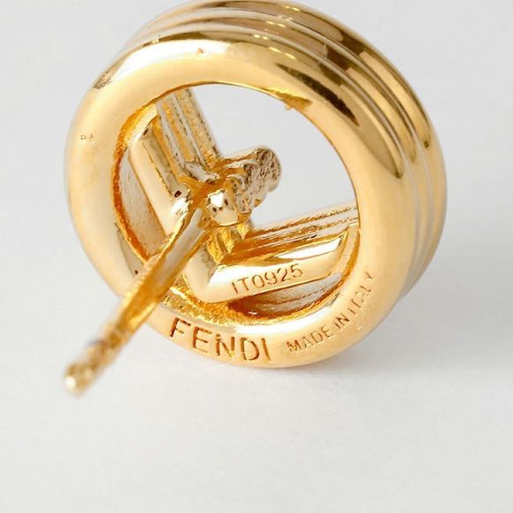 Fendi Earrings F Is Fendi Soft Togo Old - Picture 6 of 7
